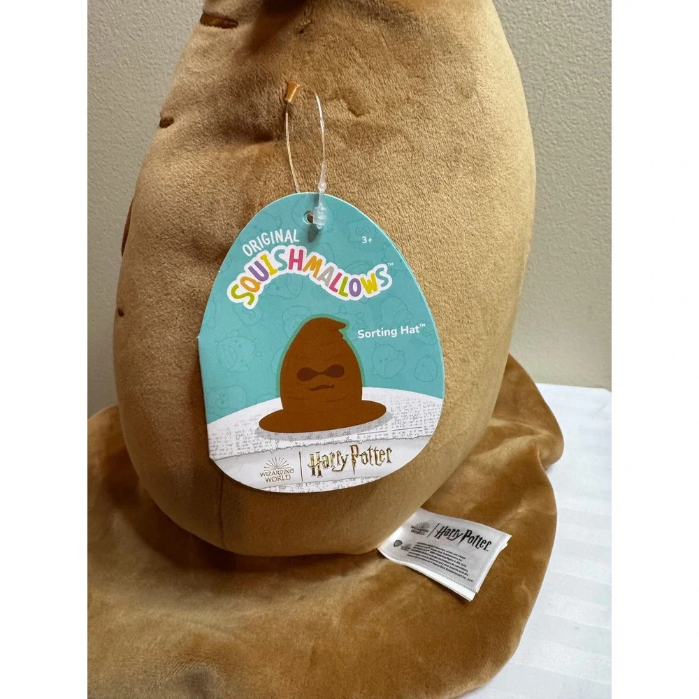 Squishmallows Harry Potter Sorting Hat 10 Inch Plush Brown Wizarding World NWT